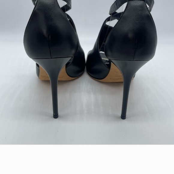 Jimmy Choo Black Peep-Toe Heels Size 36 - Picture 8 of 16